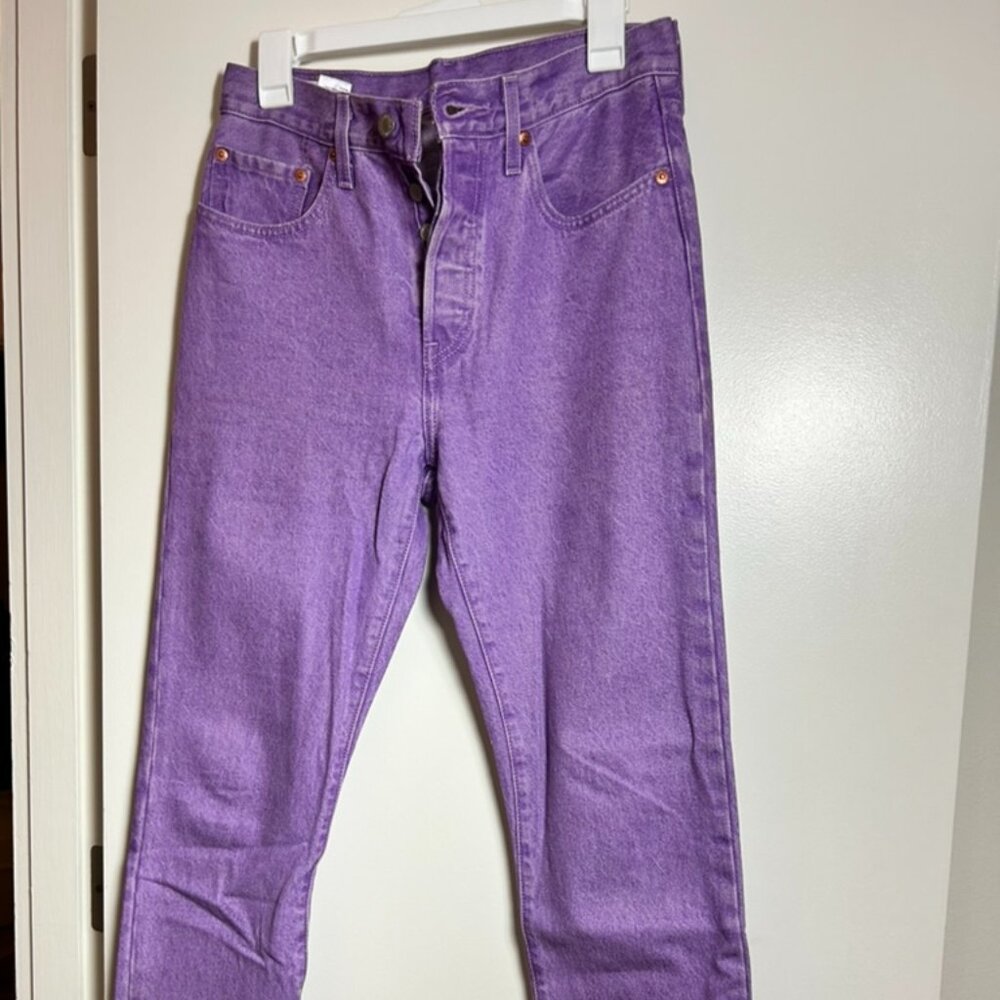 purple Levi's 501 jeans W27 L28